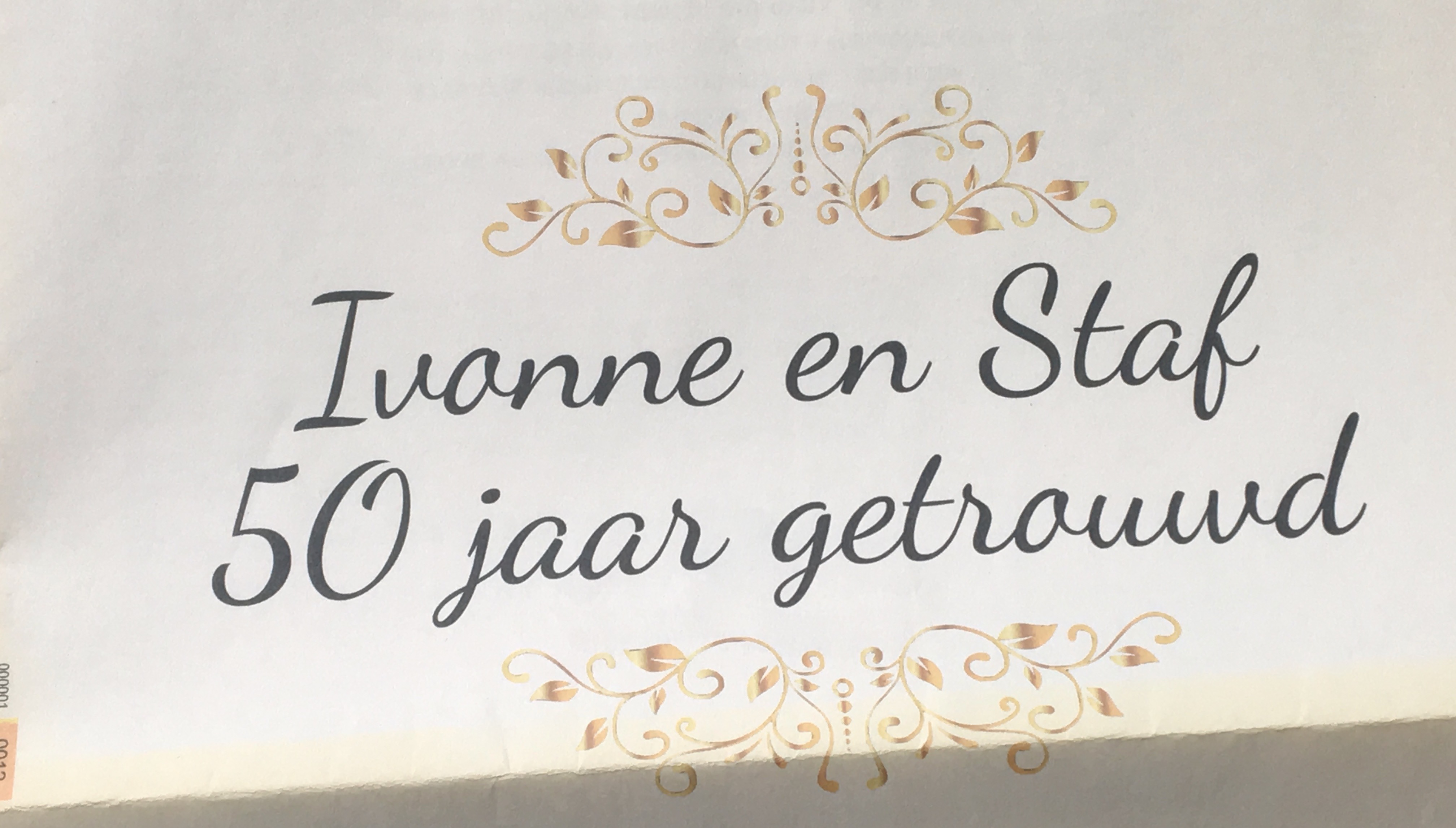 jubileumkrant voor oma en opa