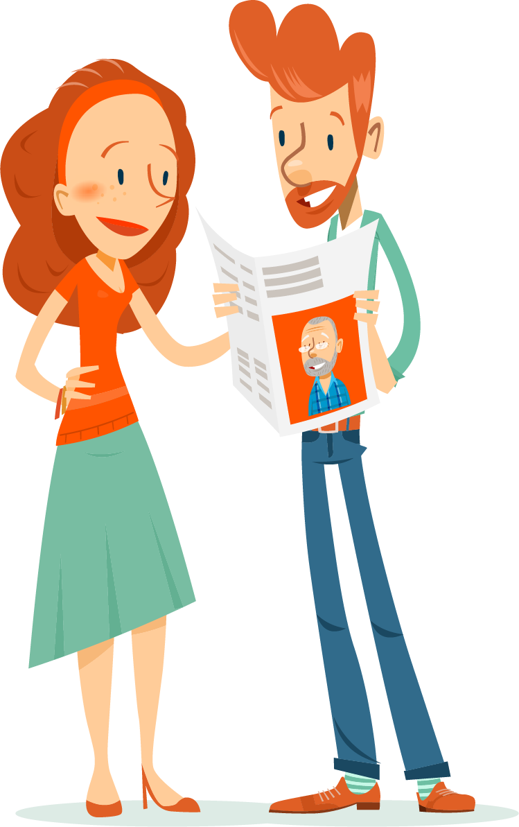 contact tijdens de coronacrisis met zelfgemaakte krant - Happiedays