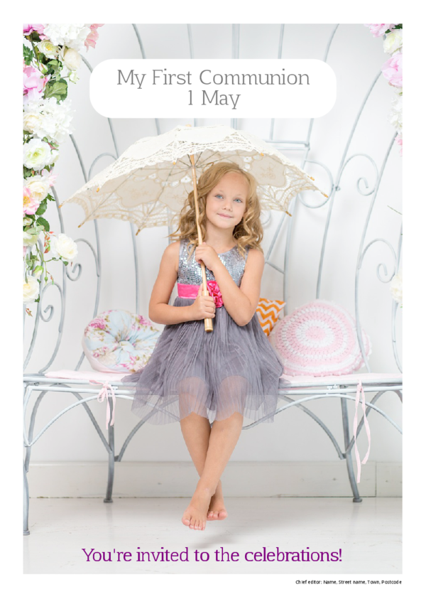 make a newspaper newspaper template first communion - happiedays