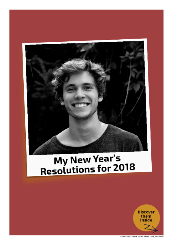 make a newspaper newspaper template new year resolutions - happiedays